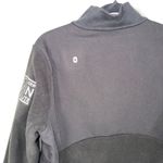 FIGS  Black Fleece Jacket with Embroidery Women's Size Medium Photo 2