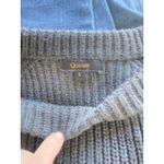 Quince  Organic Cotton Fisherman Crew Sweater Charcoal Size L Photo 2