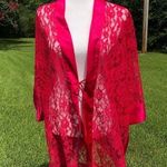 Victoria's Secret Vintage Gold Tag Victoria’s Secret Pink Lace Robe Photo 0