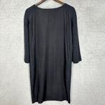Vince Sweater Dress Womens Small Gray Mixed Media Wool Capsule Chic Minimalist Photo 1