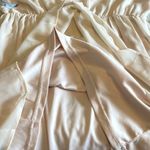 Paper Crane Womens Flare Sleeve Dress Tunic Sheer Mini Cutout Beige Size XL Photo 5