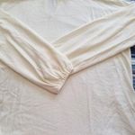 Gibson Look Ivory Soft Knit Mock Neck Long Balloon Sleeve Sweater Womens Size M Photo 0