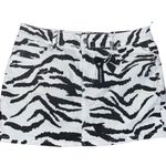 Ashley Mason  zebra print y2k micro mini skirt Photo 0