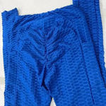Ellie & Kate Scrunch Butt High Waisted Activewear Leggings Textured Womens Small Blue Photo 8