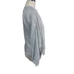 J.Crew Reimagined Striped Button Up Shirt Women's XS Band Collar Long Sleeve Photo 2