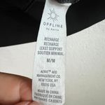 Offline By Aerie Recharge Sports Bra‎ Least Support Black Ribbed Medium Photo 3