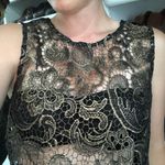 Sans Souci Black & Gold Lace Skirt Set Photo 8