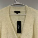Lulus Totally Toasty Ivory Eyelash Knit Cropped Cardigan Sweater Medium M Photo 1