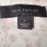 Ann Taylor  Multicolor Floral 100% Cotton Lightweight Knit Cardigan size L Photo 6