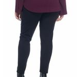 New! RACHEL Rachel Roy Faux Vegan Leather Ponte Mix Black Leggings Plus Size 1X Photo 2