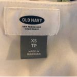 Old Navy Maxi Dress XS Sleeveless Floral White Blue Ruffle Festival Boho Summer Photo 4