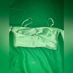 ASOS Lime Satin Cropped Top size 4 Photo 2