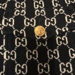 Gucci GG Supreme Cape Wool Black White Cloak Photo 5