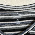 American Eagle  AE | Soft & Sexy Striped Plush V-Neck Sweater Top Photo 1