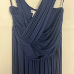 Motherhood Maternity  Navy Blue Cross Over Maxi Dress Size Large Photo 3