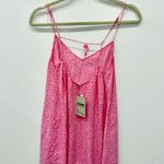 For Love & Lemons Twinkle Star Backless Mini Slip Dress Light Pink Women's Small Photo 2