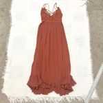 Free People  One medium Adella crochet lace maxi slip dress D2 3101 Photo 8