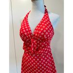 Vintage 60s Swimsuit Red White Size 6 Union Made USA Photo 3