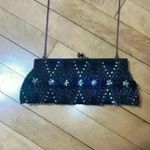 Vintage Moyna Couture Clutch Beaded Bag Black Photo 4
