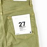 RE/DONE NWT 70s Ultra High Rise Stove Pipe Straight Leg Jeans 27 Washed Sage Photo 6
