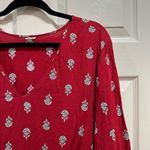 Old Navy vneck 3/4 length sleeve peplum hem boho blouse size XXL Photo 4