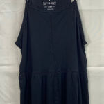 American Eagle  women's black soft & sexy crocheted lightweight stretch tank top Photo 0