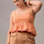 Maeve Ruffled Bubble-Hem Cropped Tank | Size XL Photo 0