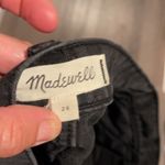 Madewell  distressed denim skirt in black Photo 2