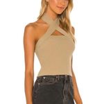 NBD Revolve  Yvette Halter Top in Taupe Tan XS Photo 1