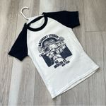 Brandy Melville Tshirt bella basement studio baseball womens White (one size) Photo 0