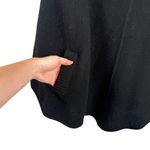 Clothes by Revue Black 100% Wool Sweater Poncho Pockets FLAW Womens Size Medium Photo 1