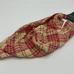 Wild Fable  Orange Plaid Fabric With Elastic Back Headscarf - NWT Photo 0