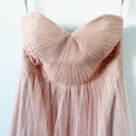 Jenny Yoo Collection Strapless Tulle Bridesmaid Mini Dress in Blush Pink Photo 2