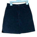 Brandy Melville  Womens Corduroy‎ Black Mini Skirt Size OS Photo 0