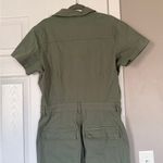 Pistola  Evereve Sage Olive Green Utility Wideleg Jumpsuit Size Large NWT Photo 9