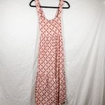 Madewell  Pink Brown Geo‎ Print Cicely Tiered Maxi Dress Photo 1