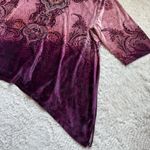 Catherines Velvet Asymmetric Top 3X WP Purple Paisley Whimsigoth Rhinestone Size undefined Photo 5