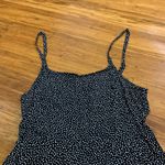 Gap  Black White Polka Dot Smocked Bodice Spaghetti Strap Mini Dress Size Small Photo 1
