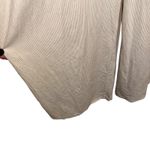 HAYDEN LOS ANGELES Ruffle Strap Wide Leg Pin Striped Cotton Jumpsuit EUC Small Tan Photo 6