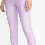 Old Navy Women's Sz 8 Lilac Purple White Floral Scalloped Hem Ankle Pixie Pant Photo 0