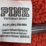 PINK - Victoria's Secret Pink Victoria’s Secret Funnel Neck Cropped Teddy Hoodie Jacket Rust Orange Small Photo 10