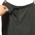 Jones Wear Womens Maxi Skirt 16 Black Polka Dot A-Line Zip Career Classic Preppy Photo 4