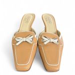 Coach Vintage y2k made in italy  beige‎ Bow Slides Mules sz. 7-7.5 Photo 0