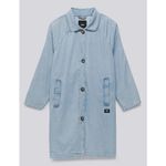 Vans Mac Denim Jacket Womens Medium Light Wash Midi Skate Photo 2