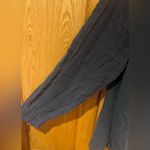 We The Free Nightdreams Slouchy Gauze Wrap Top Shirt in Washed Black Size Small Photo 6