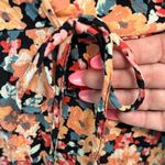 Wild Fable  Floral Long Sleeve Dress - Black and Orange Photo 4