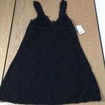 New Inner Secrets Lacey 2pc Sheer Chemise Pj Nightie with Thong Size Small Black Photo 0