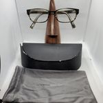 Oliver Peoples Hoover Gray Sparkly Prescription Glasses Frames, Case, & Cloth Photo 0