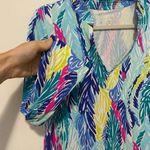 Lilly Pulitzer Multicolor Tunic Style Blouse Medium Photo 4