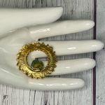 Dubarry Fifth Avenue Wreath Brooch β Gold Tone with Nephrite Jade, 1.5β Photo 2